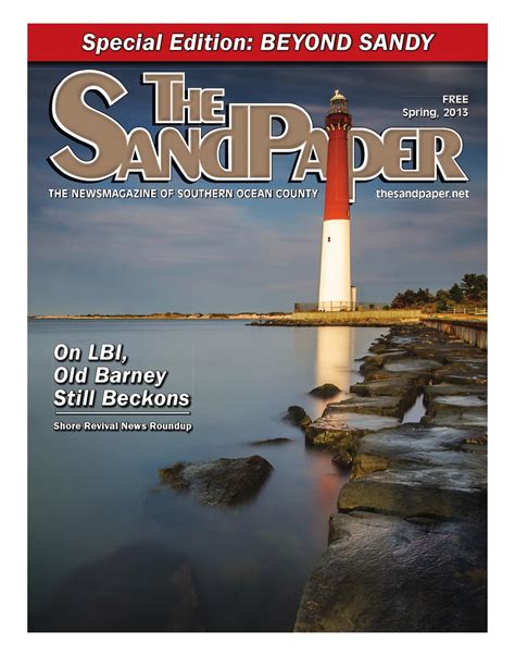 Sandpaper newspaper nj - 242 subscribers in the LongBeachIslandNJ community. Long Beach Island, NJ is a summer beach destination for vacationers around the world. LBI…